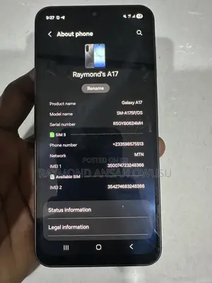 Samsung Galaxy A17 128 GB Black