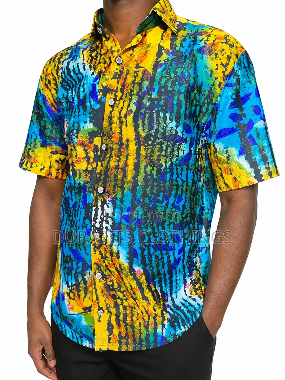 Stylish African Print Shirt With Vibrant Colour