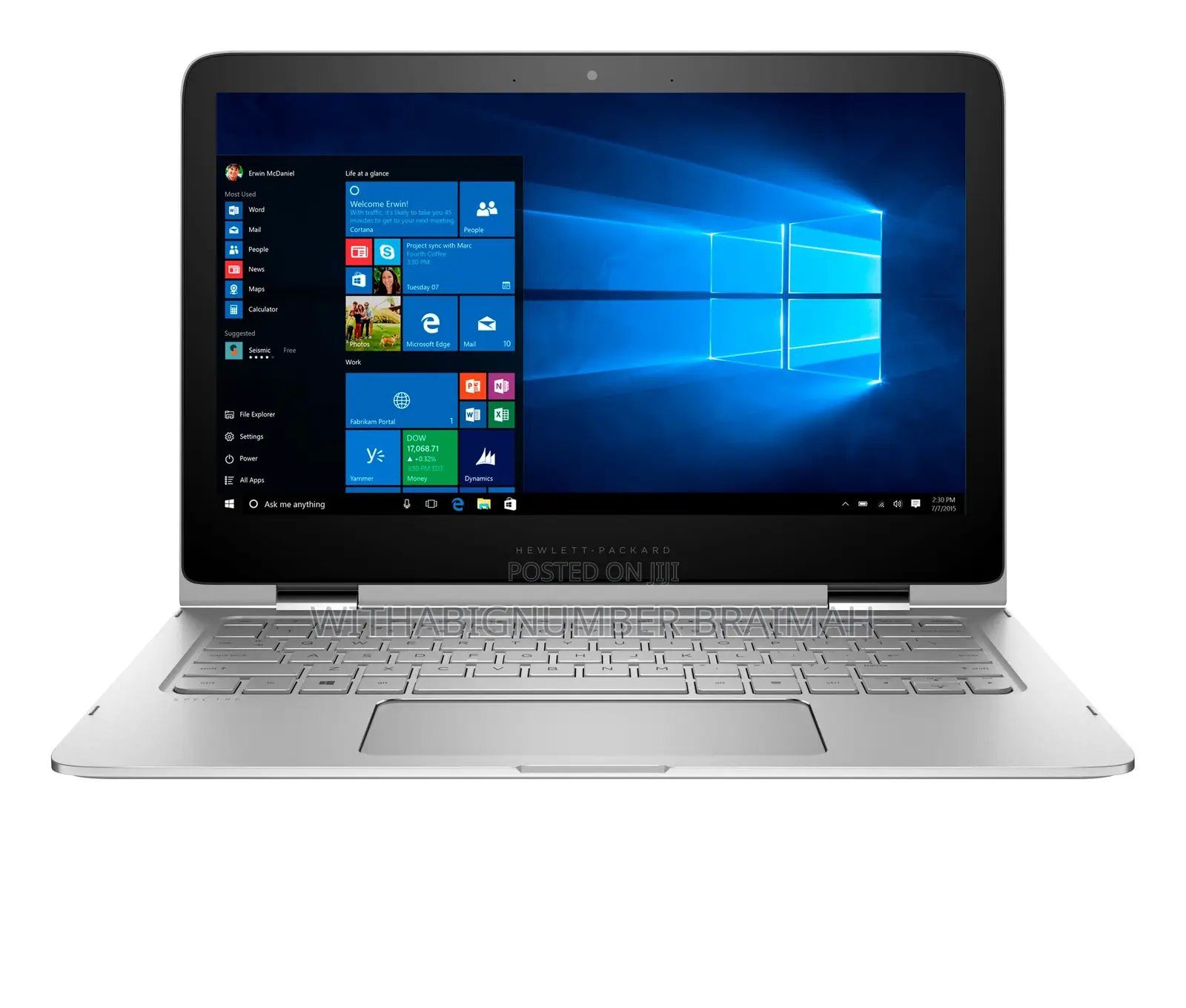 Laptop HP Spectre X360 8GB Intel Core i7 SSD 256GB