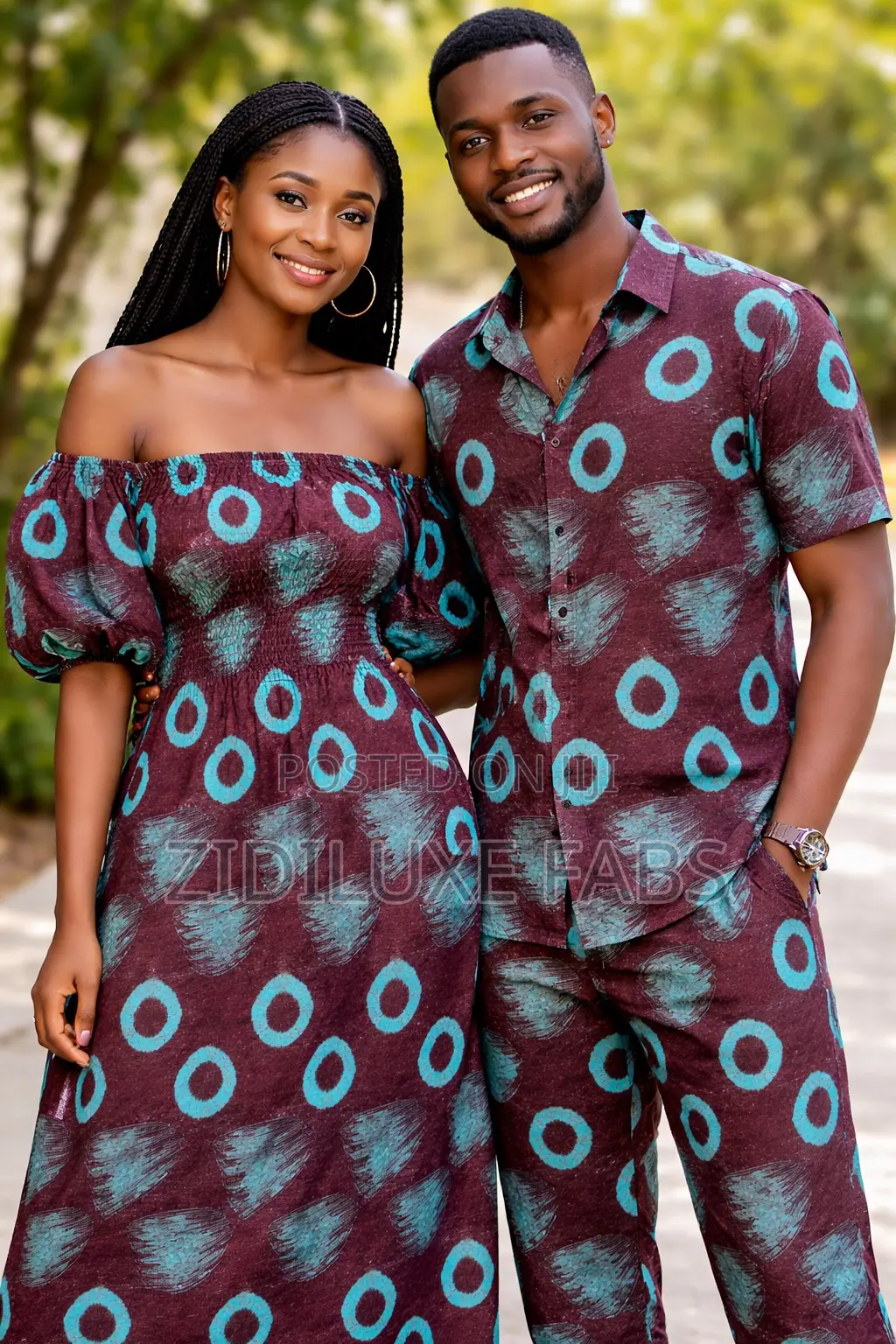 Mint Green And Brown Tye Dye Batik