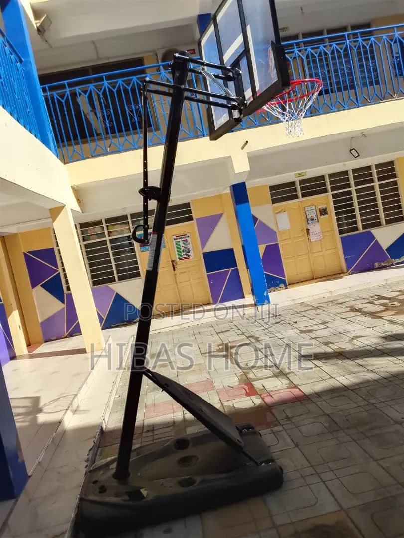 Spalding Nba 54" Portable Angled Basketball Hoop Polycarbonate Backbod