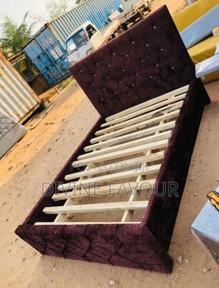 Fabric Double Bed Frame Available