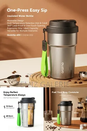Oraimo Quicksip 450 Temperature-Lock Leakproof Insulated Water Bottle