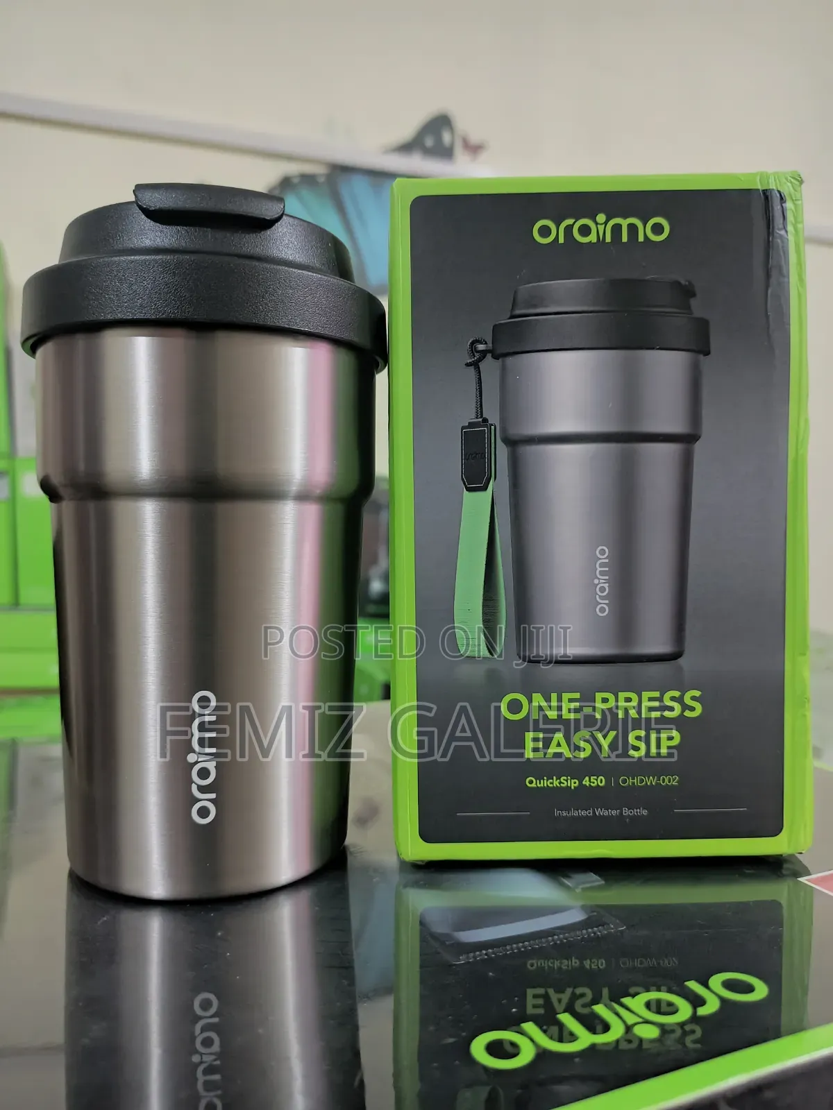 Oraimo Quicksip 450 Temperature-Lock Leakproof Insulated Water Bottle
