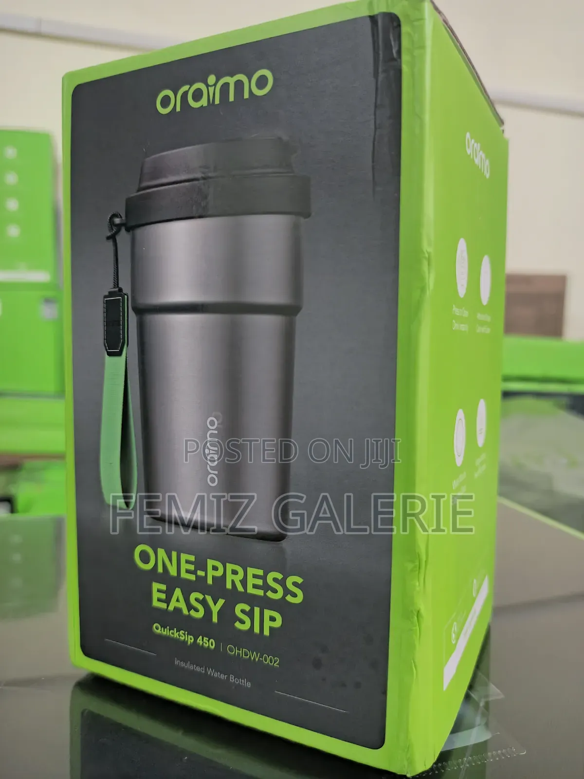 Oraimo Quicksip 450 Temperature-Lock Leakproof Insulated Water Bottle