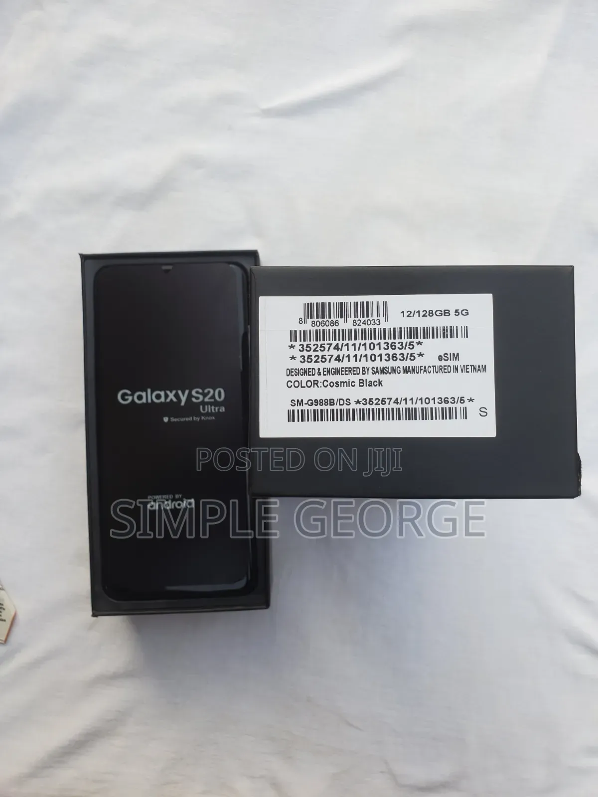 New Samsung Galaxy S20 Ultra 5G 128 GB Black