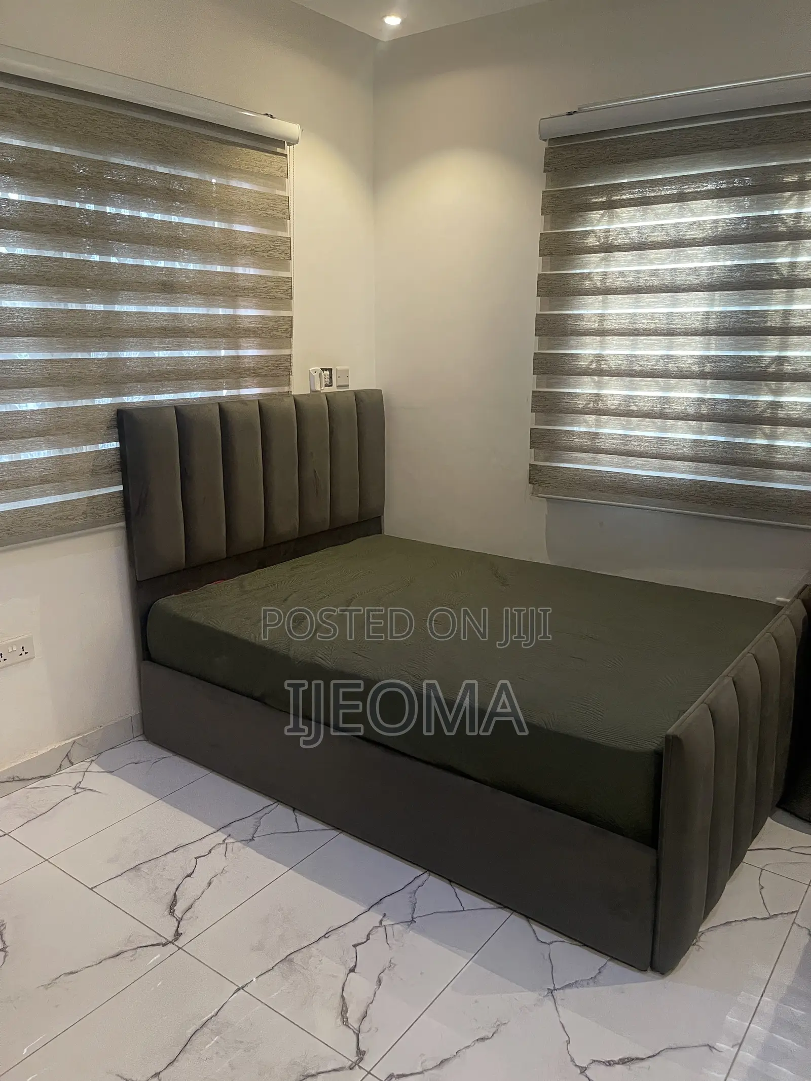 Bed Frame and Center Rug