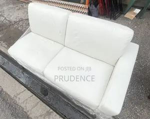 Cream Leather Sofa