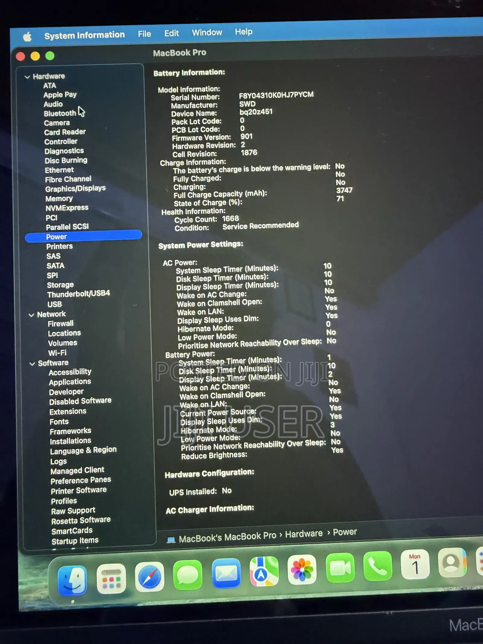 Laptop Apple MacBook Pro 2020 16GB Intel Core i5 SSD 512GB