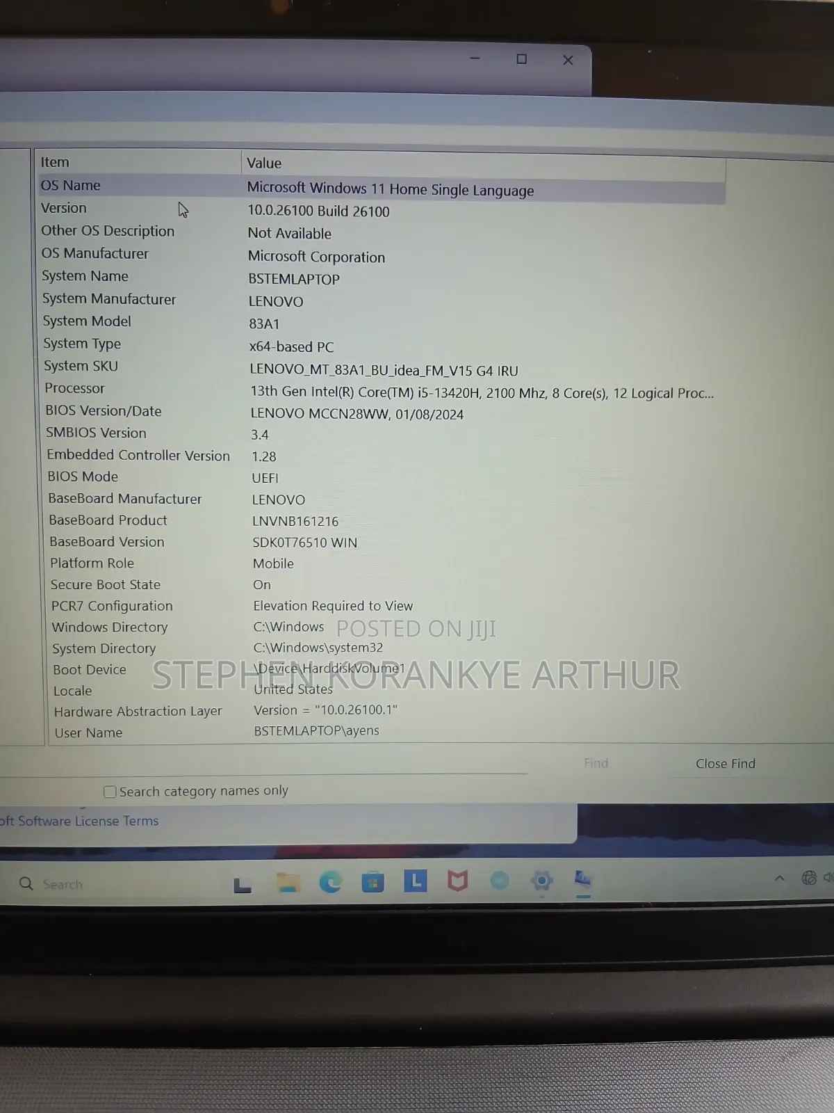 New Laptop Lenovo V15 G4 8GB Intel Core i5 SSD 512GB