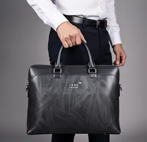 Mont Blanc Executive Corporate Leather Briefcase Office Laptop Bag