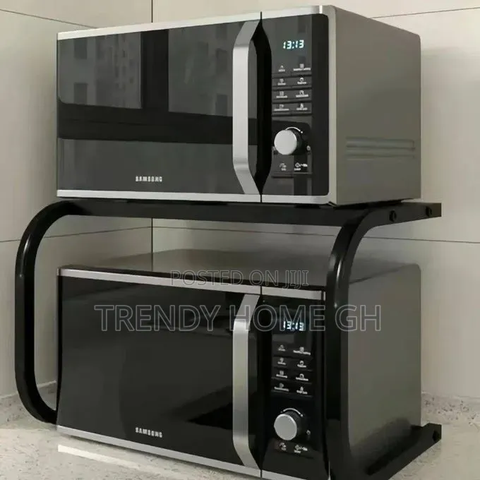 Countertop Microwave Rack/ Shelving Unit/ Organizer- Black