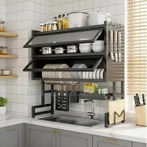 Multifunctional Over Sink Dish Drying Rack – Space Saving Organizer