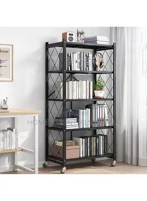 Modern 5 Layer Metal Rack Durable Home Storage Solution