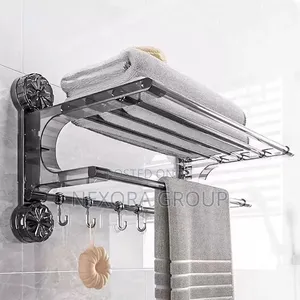 Stainless Steel Towel Rack Durable Bathroom Storage