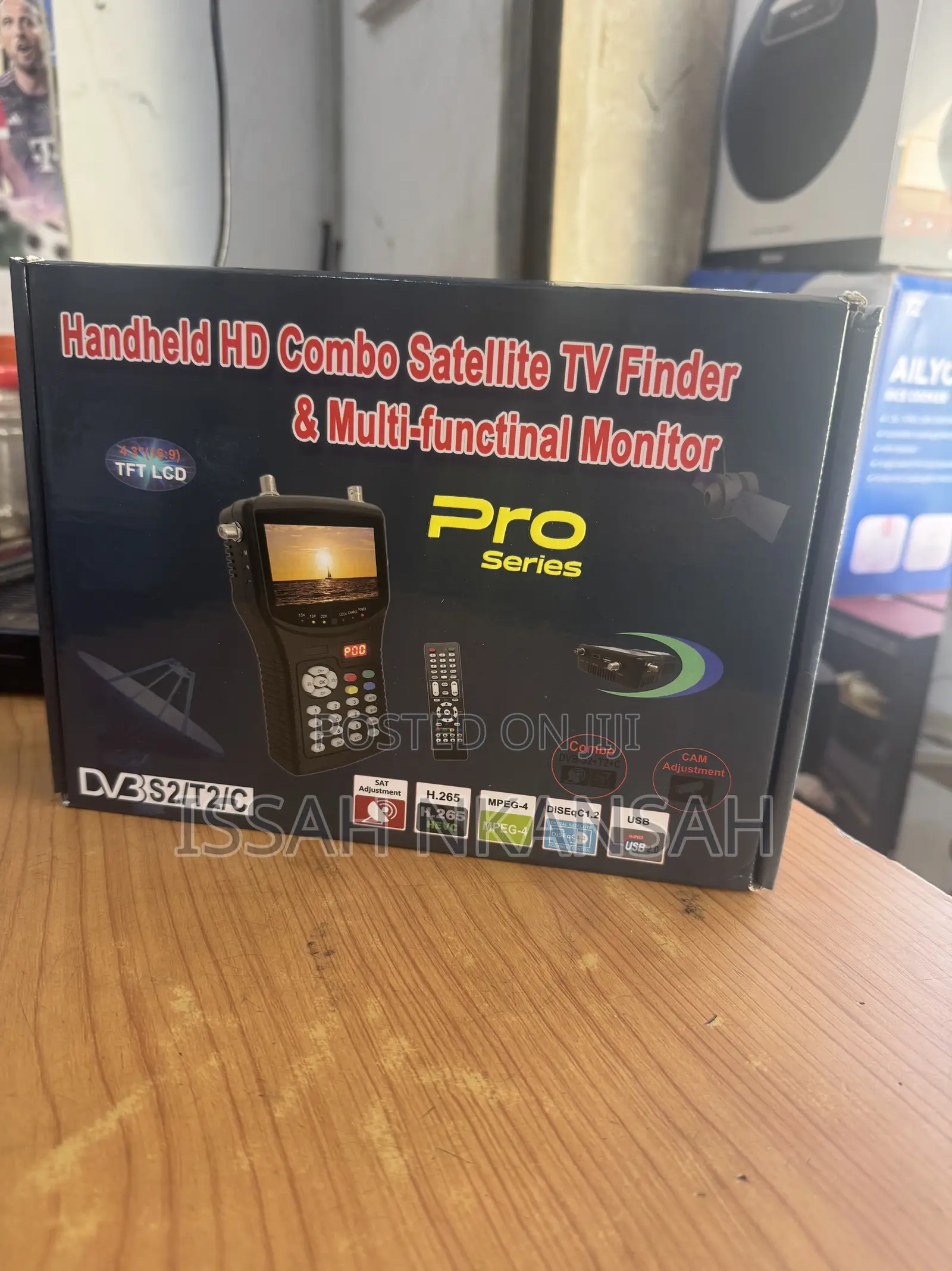 4,3”Handheld Satellite Finder Combo CCTV Monitor