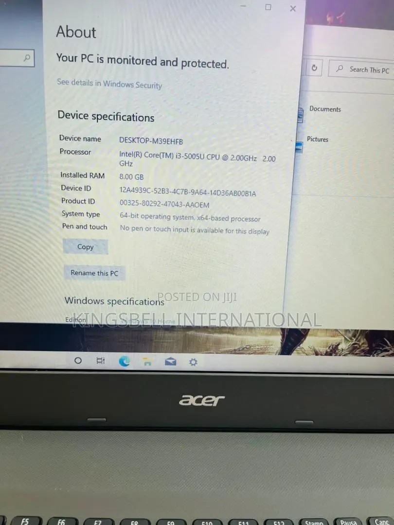 Laptop Acer Aspire E5-573 8GB Intel Core i3 HDD 500GB