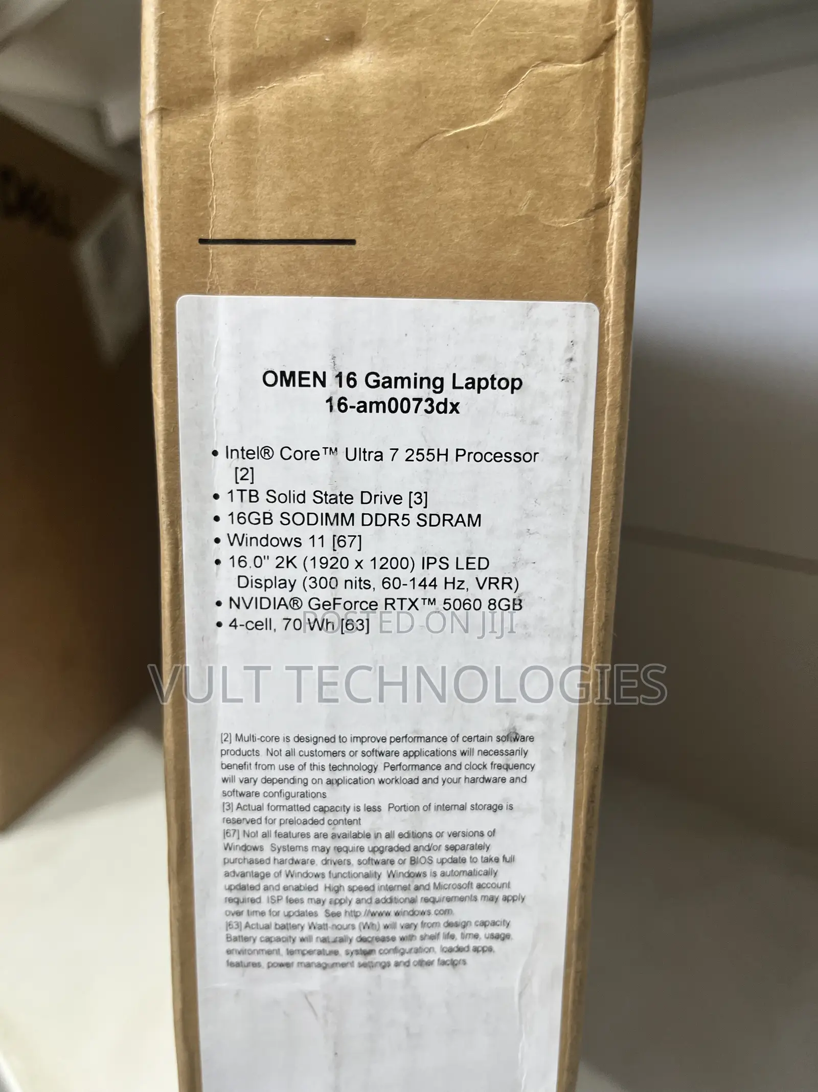 New Laptop HP Omen 16 16GB Intel Core Ultra 7 SSD 1T