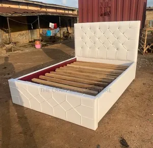 Double Leather Bed Frame