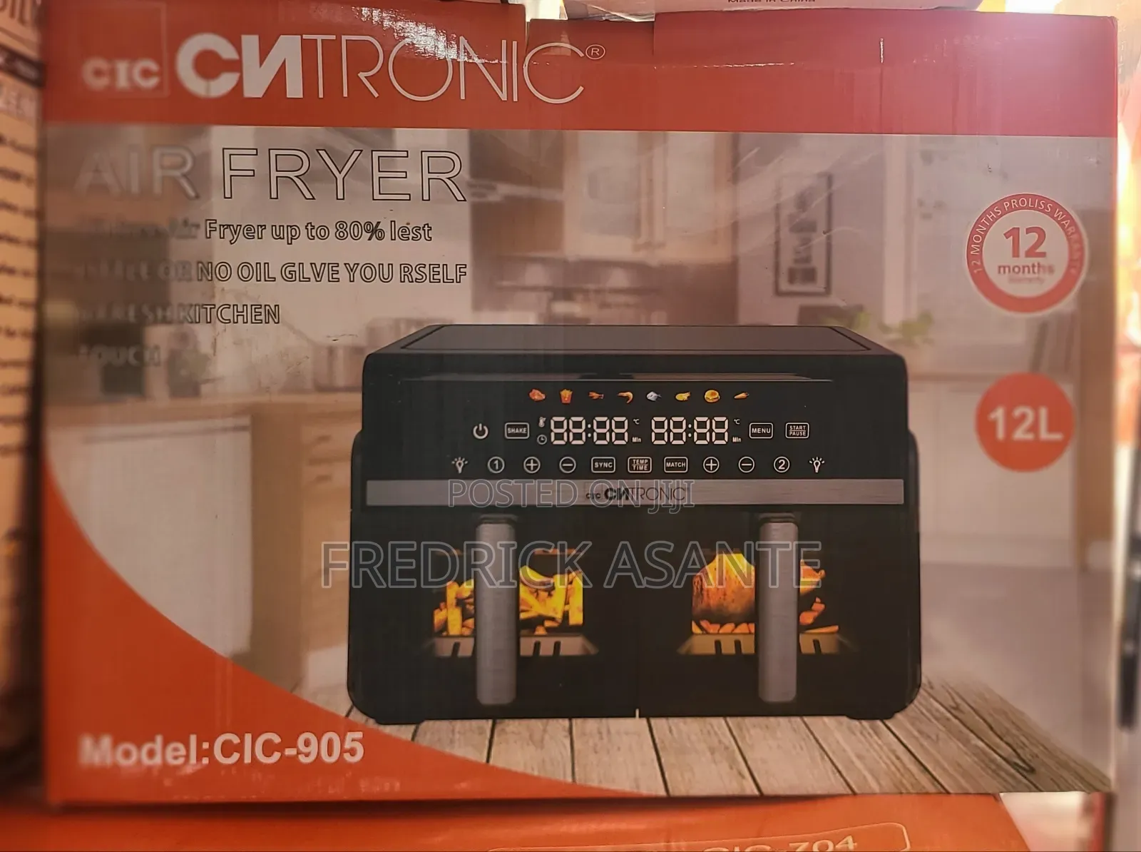 Cntronic 12l Air Fryer (Model: Cic-905)