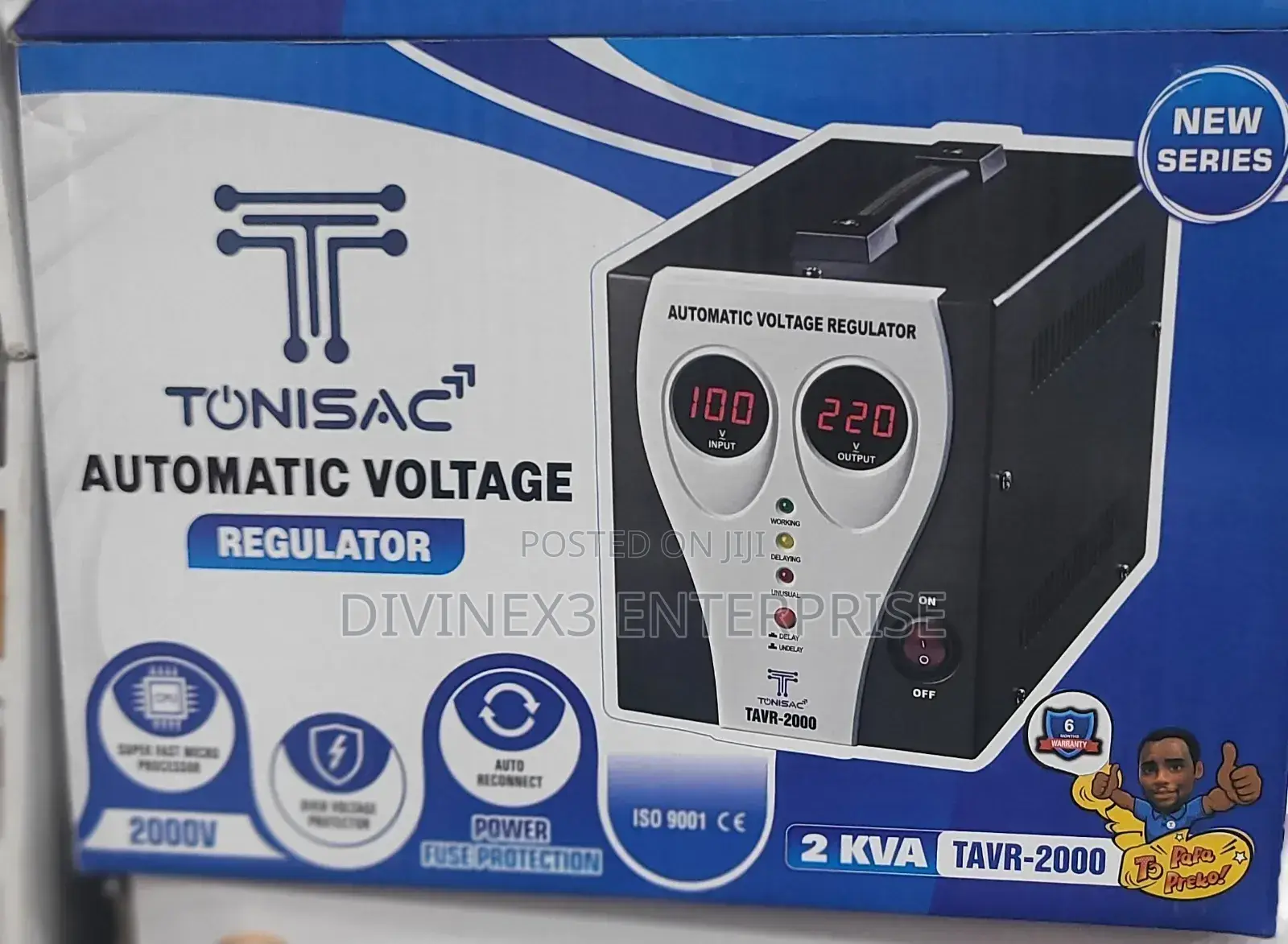 Tonisact 2kva Automatic Voltage Regulator (Tavr-2000)