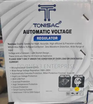 Tonisact 2kva Automatic Voltage Regulator (Tavr-2000)