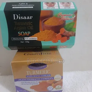 Tumeric Anti-Aging Cream+Soap- 3pcs Set