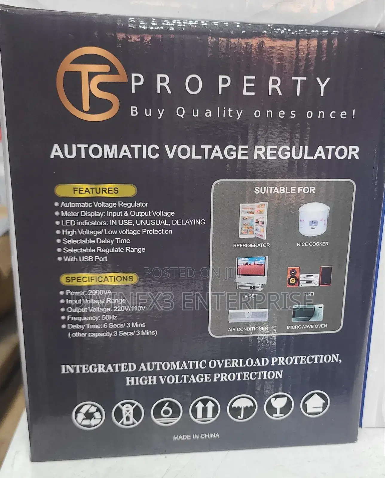 Property Avr-2000va Automatic Voltage Regulator