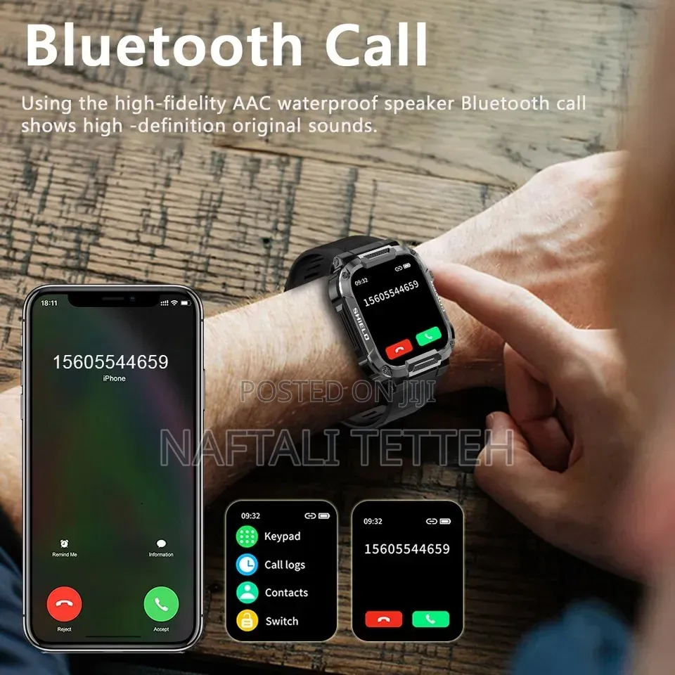Melanda Mk66 Military Bluetooth Smart Watch