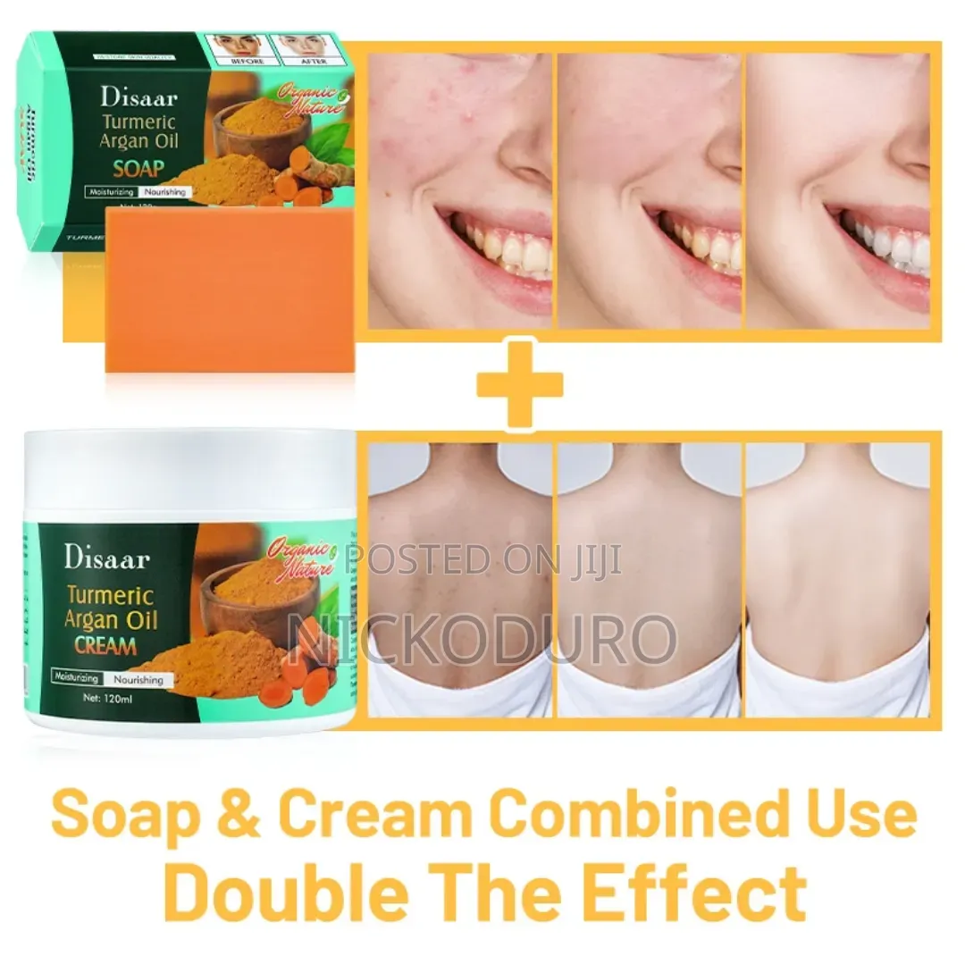Tumeric Anti-Aging Cream+Soap- 3pcs Set