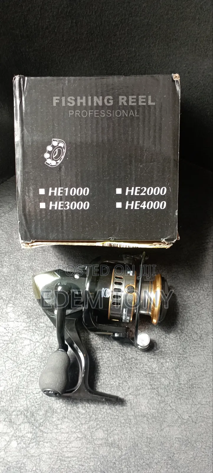 Fishing Reel He1000-4000 Max Drag 7kg Metal Spool Grip Spinning Reel