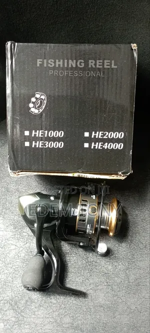 Fishing Reel He1000-4000 Max Drag 7kg Metal Spool Grip Spinning Reel