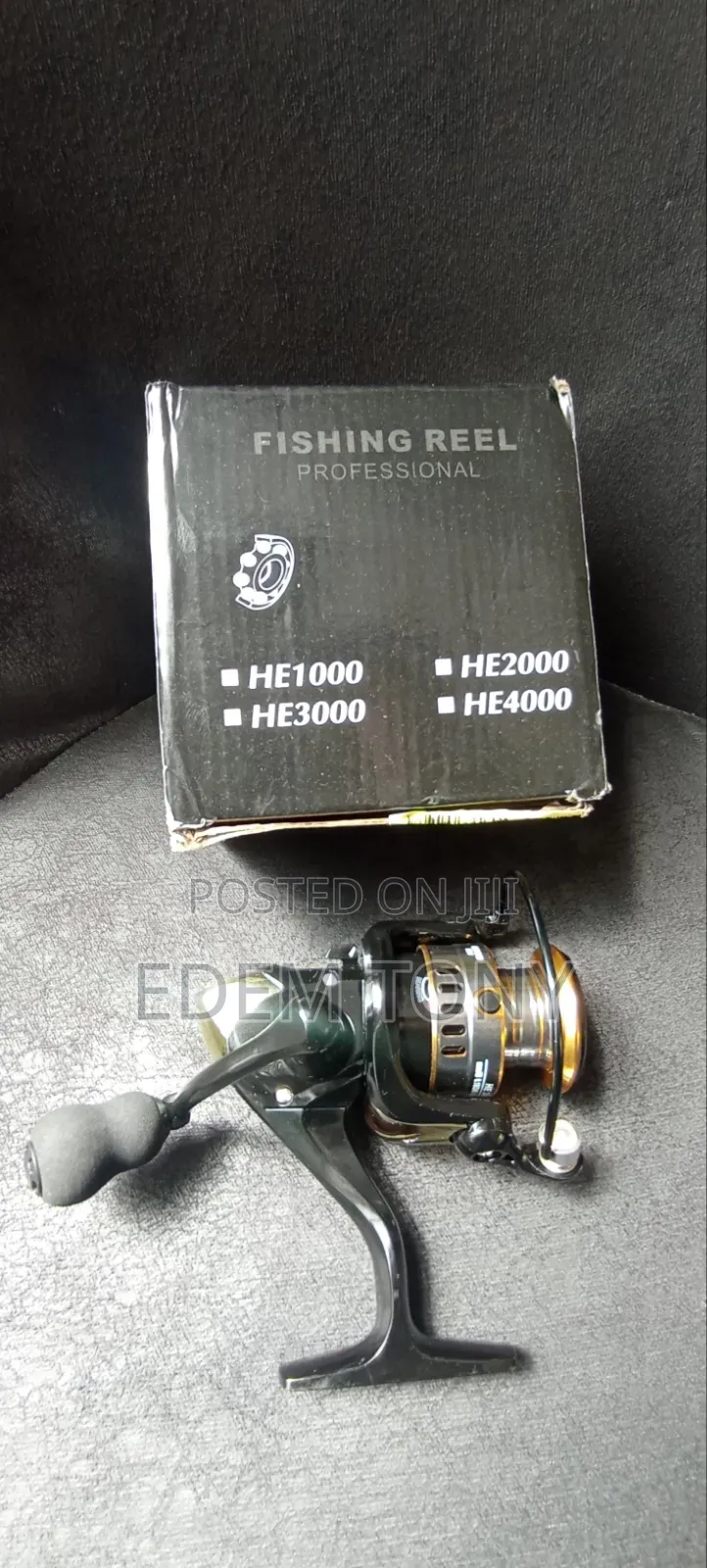 Fishing Reel He1000-4000 Max Drag 7kg Metal Spool Grip Spinning Reel