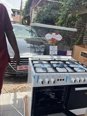 Mediatech White Gas Cooker With Large Oven Capacity