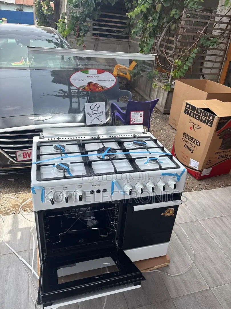 Mediatech 60x90 White Gas Cooker Reliable Everyday Performance