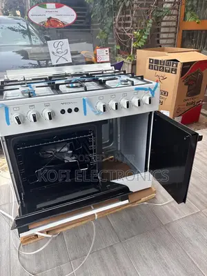 Mediatech 60x90 Freestanding White Gas Cooker
