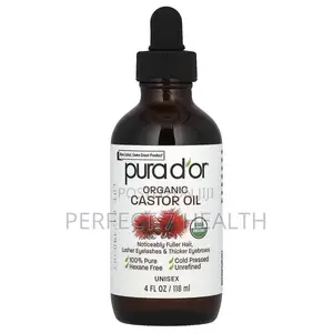 Pura d'Or Organic Castor Oil, Hexane Free, 4 Fl Oz (118 Ml)