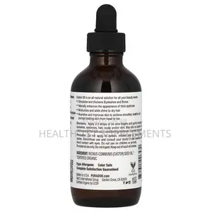 Pura d'Or Organic Castor Oil, Hexane Free, 4 Fl Oz (118 Ml)
