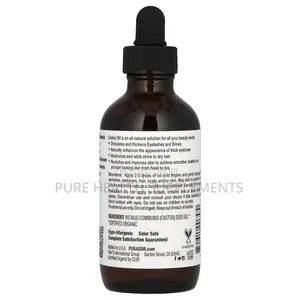 Pura d'Or Organic Castor Oil, Hexane Free, 4 Fl Oz (118 Ml)
