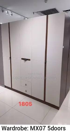 Solid and Nice Looking 5 Door Wardrobe