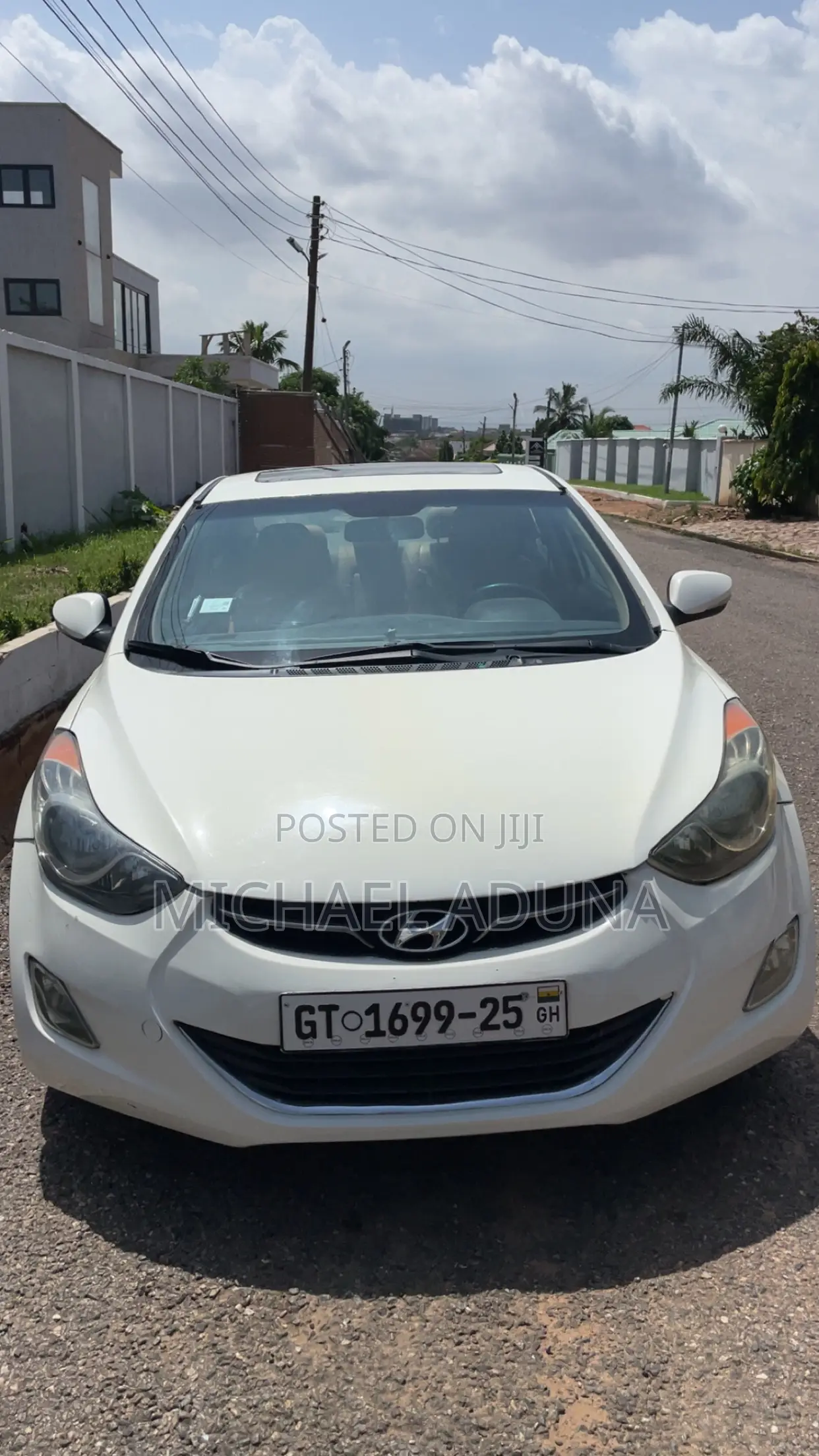 Hyundai Elantra Limited 2012 White