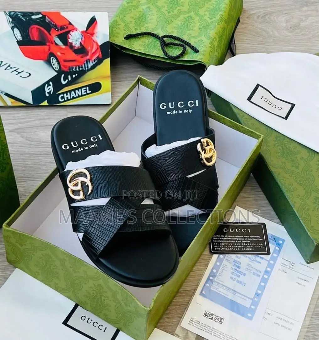 Original Gucci Men’S Slippers / Sandals