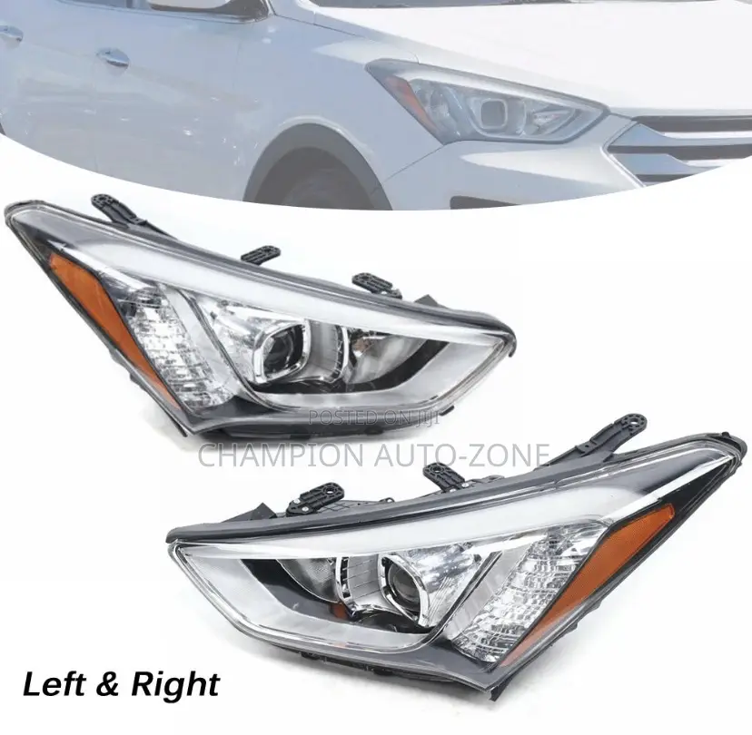 Santa Fe 2013-2014-2015-2016 Full Led Headlight Pair