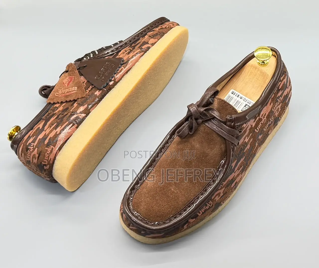 Original Clark’S Wallabees Low Brown/Orange