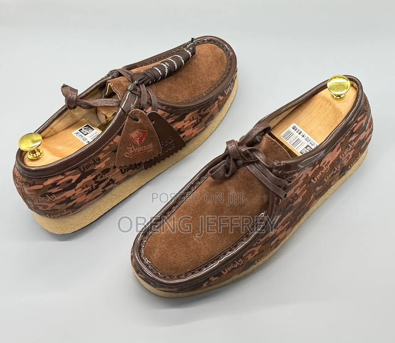 Original Clark’S Wallabees Low Brown/Orange
