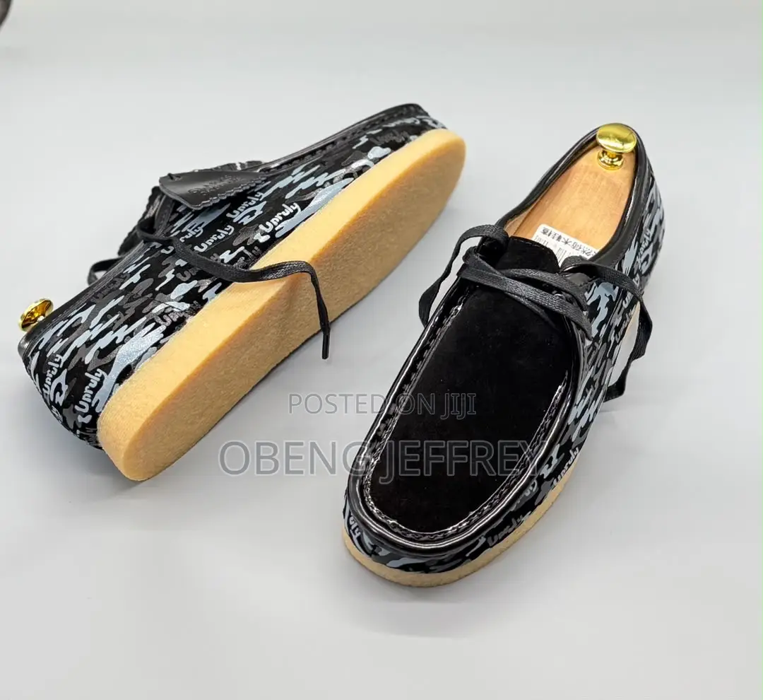 Original Clark’S Wallabees Black Camouflage