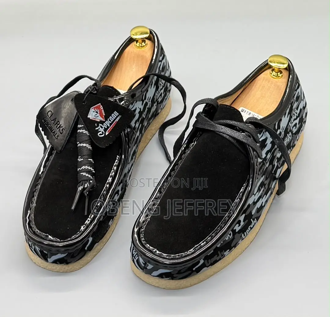 Original Clark’S Wallabees Black Camouflage