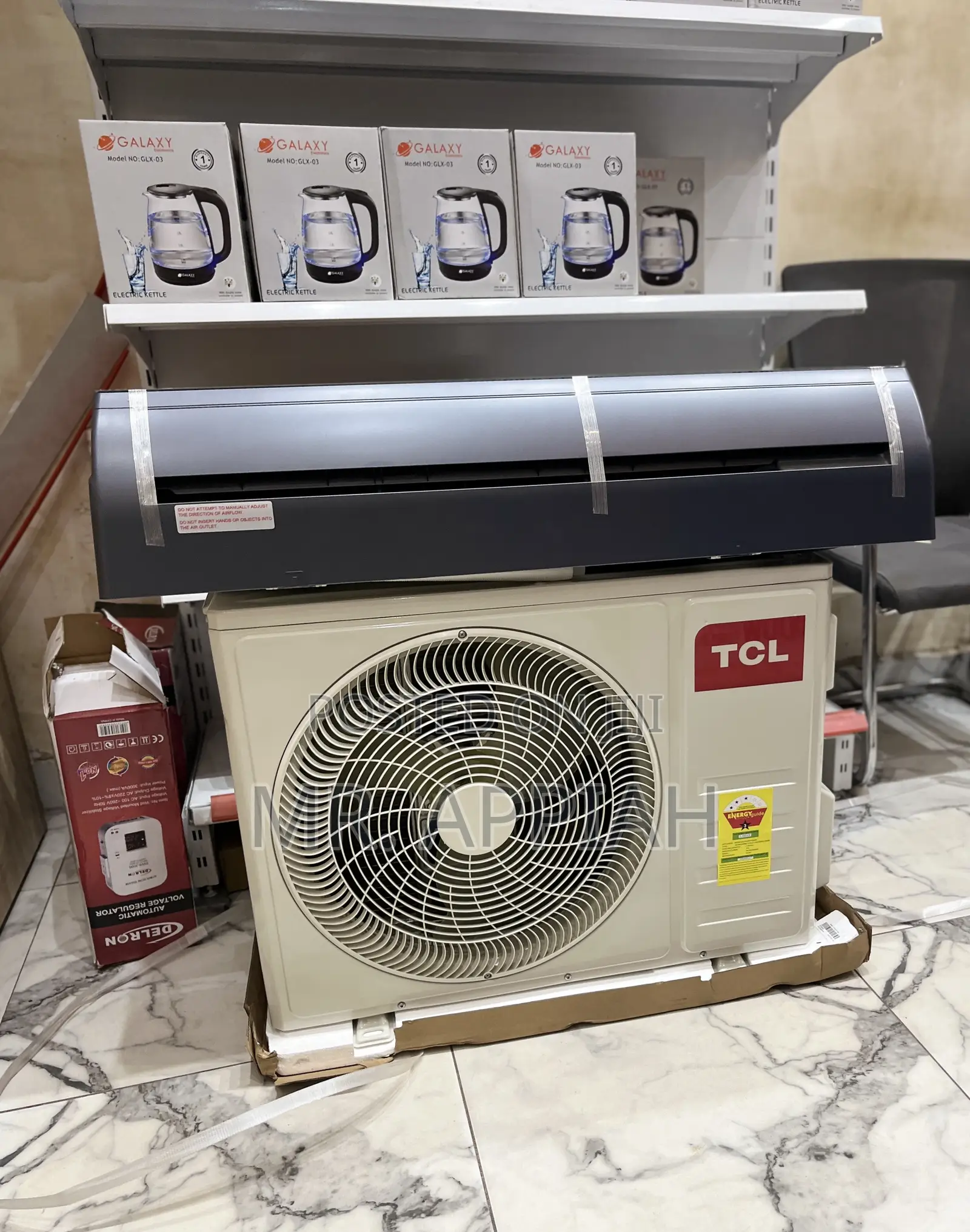 Premium 1.5hp Air Conditioner(Black) Glass 