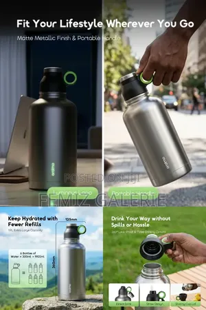 Oraimo Megadrink 1920 Leakproof Generous 1.9l Insulated Water Bottle