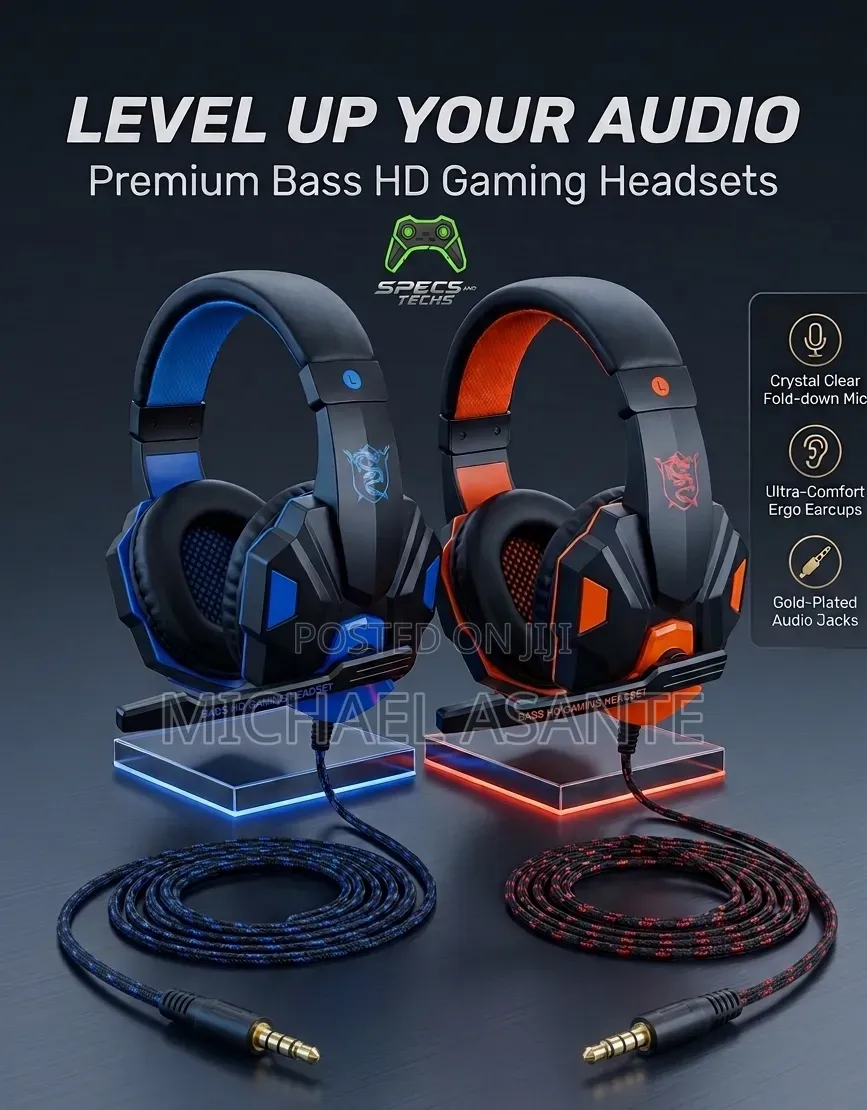 Wired Ps4/Ps5/Xbox/Smartphone/Pc Headset Gaming